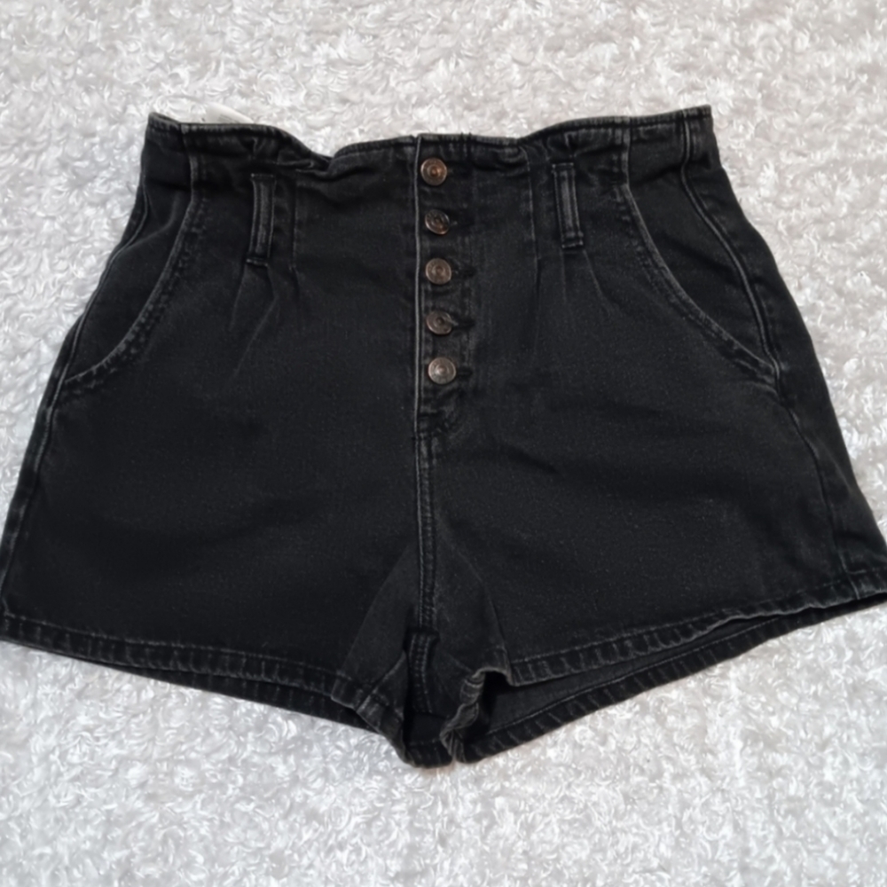 American Eagle High Rise Shorts Women's Size 6 Black